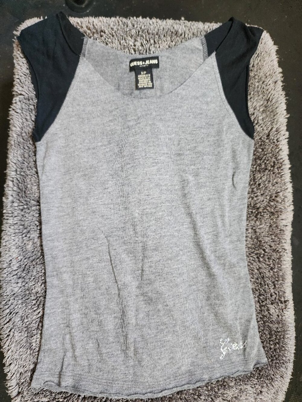 Guess Gray-Black Top